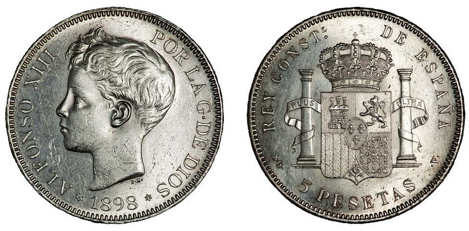španělská mince